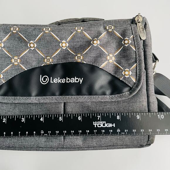 Lekebaby Breast Milk Cooler Bag Contoured Ice Pack Insulated BottleTote Bag Grey - Picture 12 of 12